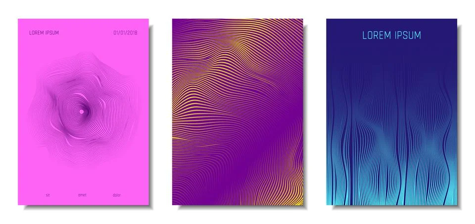 Abstract Backgrounds with 3d Effect. Stock Illustration