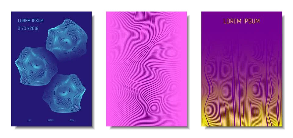 Abstract Backgrounds with 3d Effect. Stock Illustration