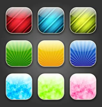 Abstract backgrounds for the app icons Stock Illustration