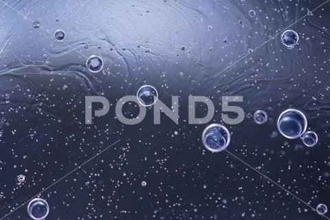 Abstract backgrounds. babbles of water, abstraction . Macro shoot Stock Photos
