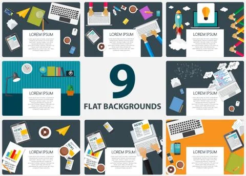 Abstract Backgrounds on Business Theme with Empty Place for Your Stockillustratie