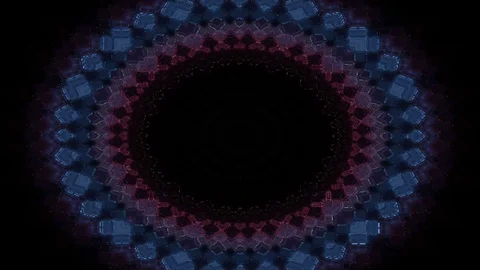 Abstract backgrounds circle light kaleidoscope Stock Footage 129333592