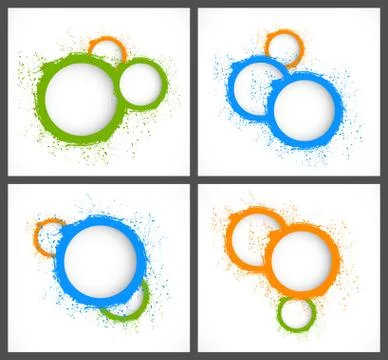 Abstract backgrounds with circles Stock Illustration