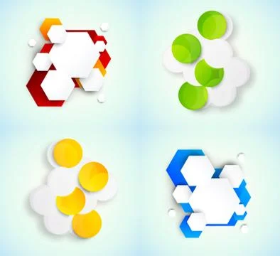 Abstract backgrounds with circles Stock Illustration