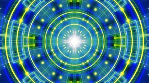 Abstract backgrounds created with various 2d shapes. Stock Illustration