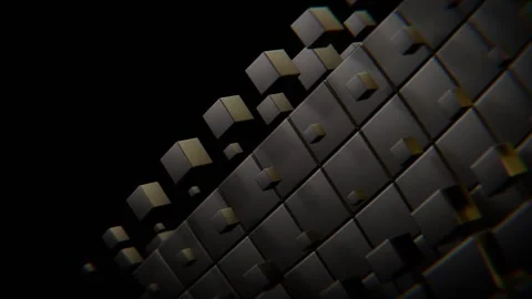 Abstract Backgrounds Dark Grey 4K Cube Motion Graphics Abstract Tech Backgrou Stock Footage 320466570