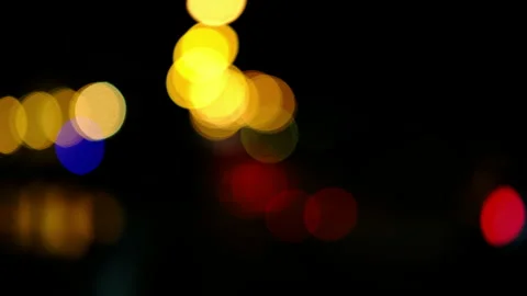 Abstract backgrounds darkness, car lights Stock Footage 274503224