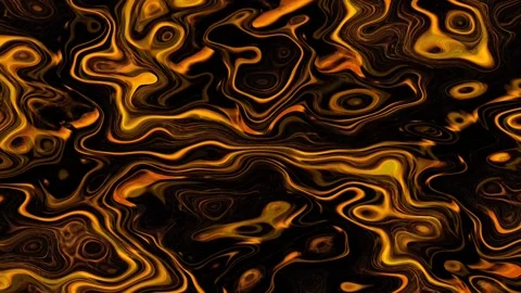 Abstract backgrounds golden ink waves Stock Footage 133110758
