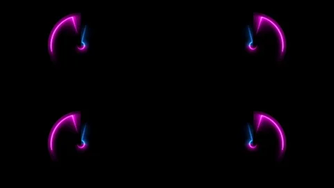 Abstract backgrounds neon circle light Stock Footage 128703717