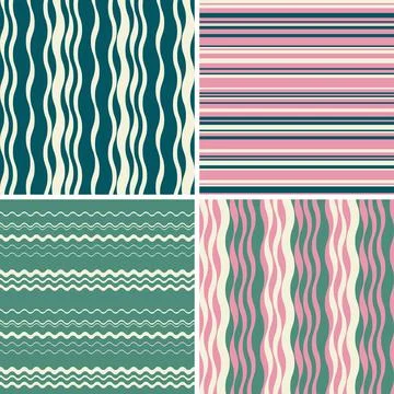 Abstract backgrounds set crafted with stylish visual language, bold gradients Stock Illustration