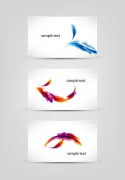 Abstract backgrounds set Illustrazione stock