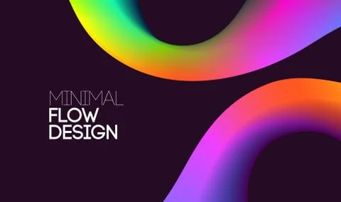 Abstract backgrounds with vibrant gradient shapes. Design template for covers Stock Illustration