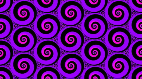 Abstract backround with spinning colorful hypnotic spirals loop in HD Stock Footage 5165068