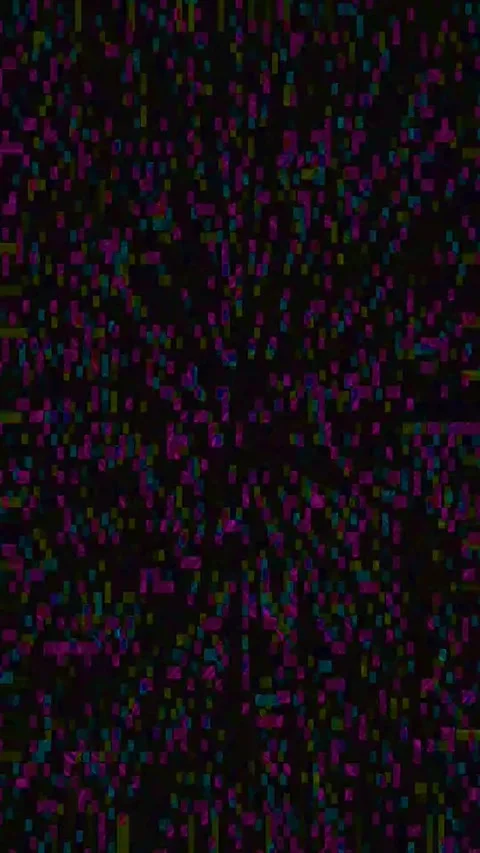 Abstract Bad TV 4K Vertical Loop — Glitch Digital VJ Asset Stock Footage 329678278