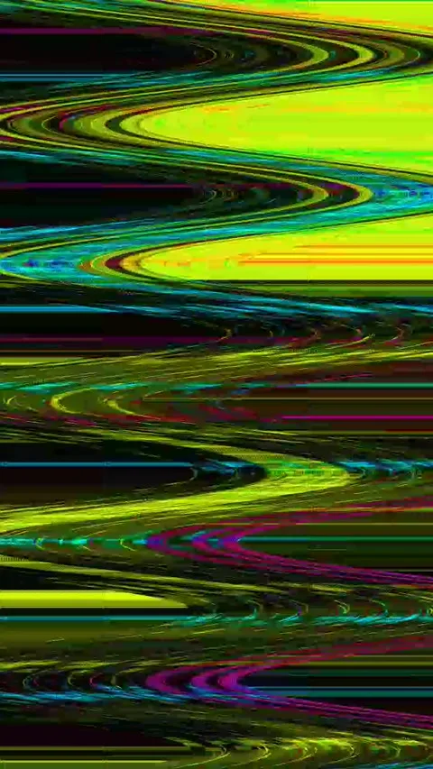 Abstract Bad TV 4K Vertical Loop — Glitch Digital VJ Asset Stock Footage 329806306