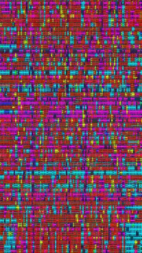 Abstract Bad TV 4K Vertical Loop — Glitch Digital VJ Asset Stock Footage 329832191