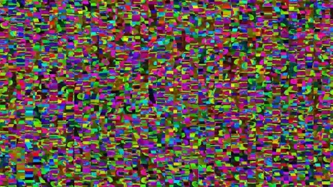 Abstract Bad TV Loop 4K — Glitch Digital Overlay VJ Asset Stock Footage 329817597