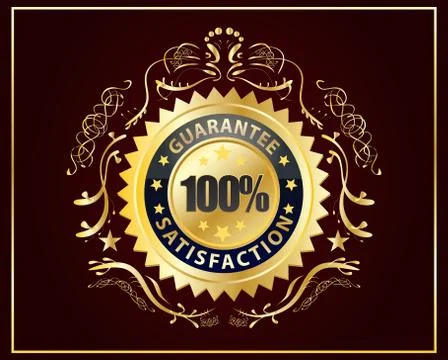 Abstract badge gurantee Stock Illustration