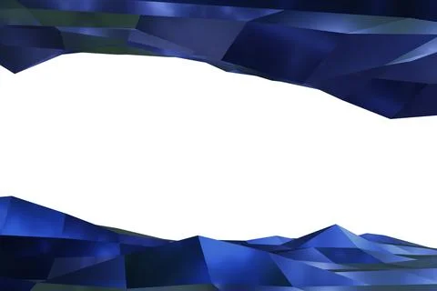 Abstract baground frame shape up and down shiny blue color. wavy illustration Stock Illustration