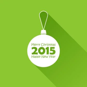 Abstract ball in flat style with a long shadow. holiday vector illustration. Stock Illustration