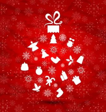 Abstract ball made in christmas elements, snowflakes texture Stock Illustration