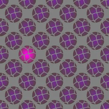 Abstract Ball print. Seamless pattern with green grunge circles. Vector illus Illustrazione stock