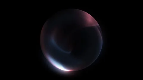 Abstract ball with smooth gradient of pastel blue and red. 3D rendering wit.. Video stock 321152861