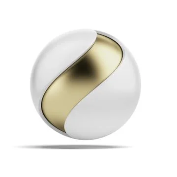 Abstract ball with wave shape Illustrazione stock