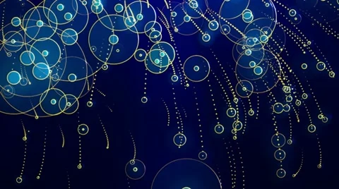 Abstract balls on a blue background 02 Stock Footage 12734961