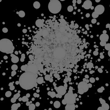 Abstract Balls Gray Stock Illustration