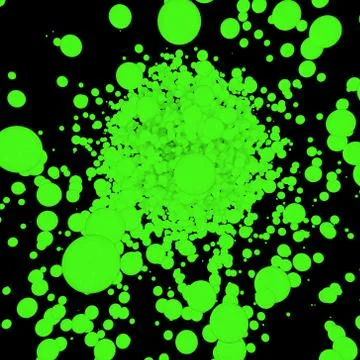 Abstract Balls Green Stock Illustration