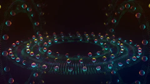 Abstract balls from particles Stock-Footage 89943604