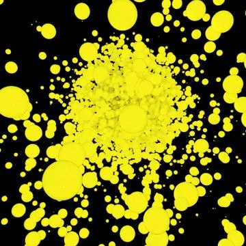 Abstract Balls Yellow Stock Illustration