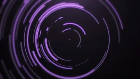 Abstract baloon style rounded Purple lines Video stock 113324574