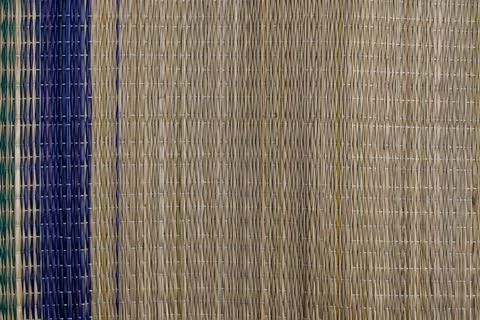 Abstract Bamboo mat texture background Stock Photos