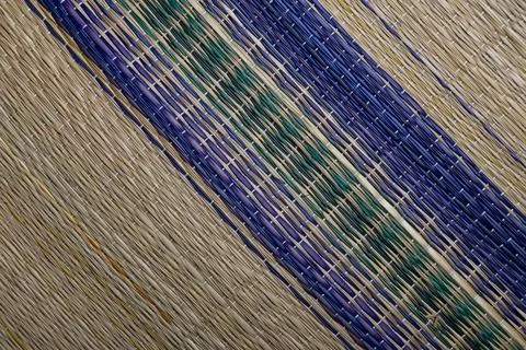 Abstract Bamboo mat texture background Stock Photos