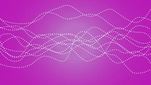 Abstract banding moving arching lines on pink background. Saint Valentine's day  Video stock 146189510