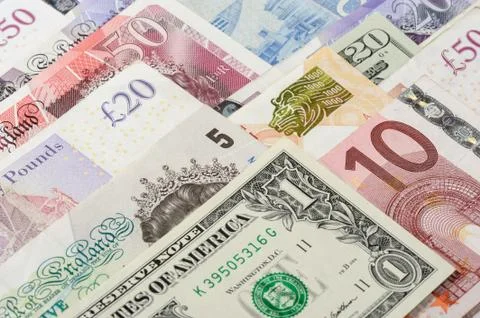 Abstract bank notes Foto stock