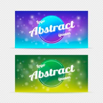 Abstract banner backgrounds light Stockillustratie