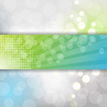 Abstract Banner With Bokeh Stock Illustration