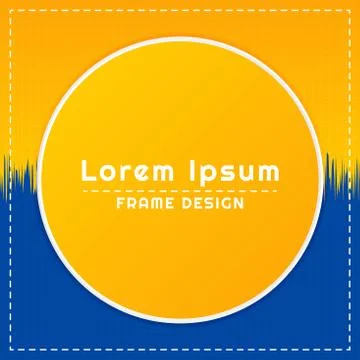 Abstract banner circle frame space design geometric pattern background Illustrazione stock