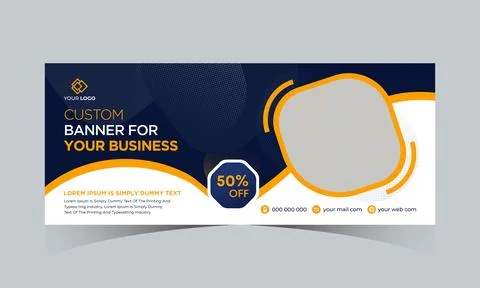 Abstract banner design web template. Gradient cover header background banner Stock Illustration