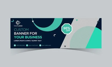 Abstract banner design web template. Gradient cover header background banner Stock Illustration