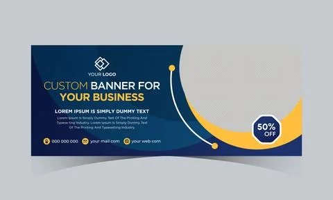 Abstract banner design web template. Gradient cover header background banner Stock Illustration