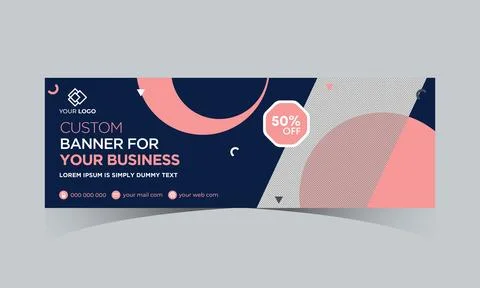 Abstract banner design web template. Gradient cover header background banner イラスト素材