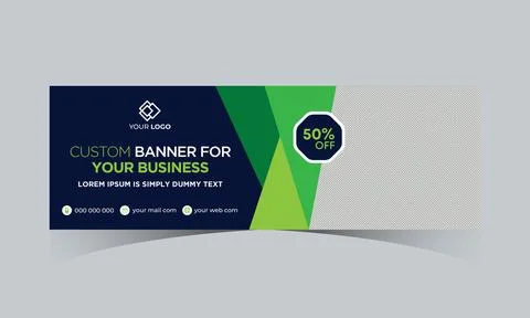 Abstract banner design web template. Gradient cover header background banner Stock Illustration