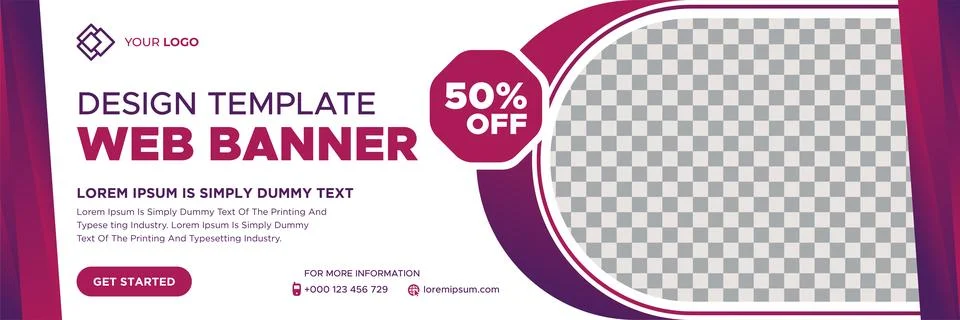 Abstract banner design web template. Gradient cover header background banner Illustrazione stock