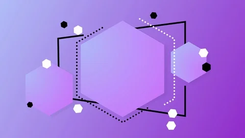 Abstract banner on a gradient background Video stock 125852929