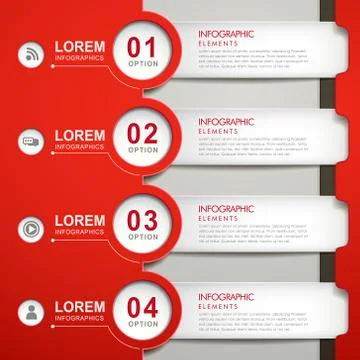 Abstract banner infographics Illustrazione stock
