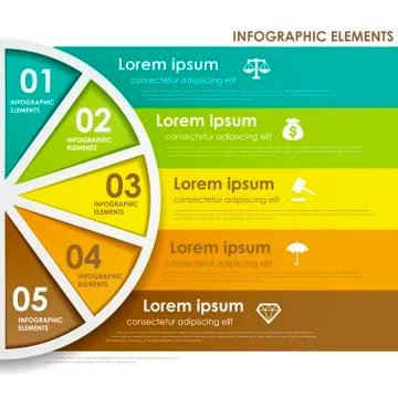 Abstract banner infographics Stock Illustration